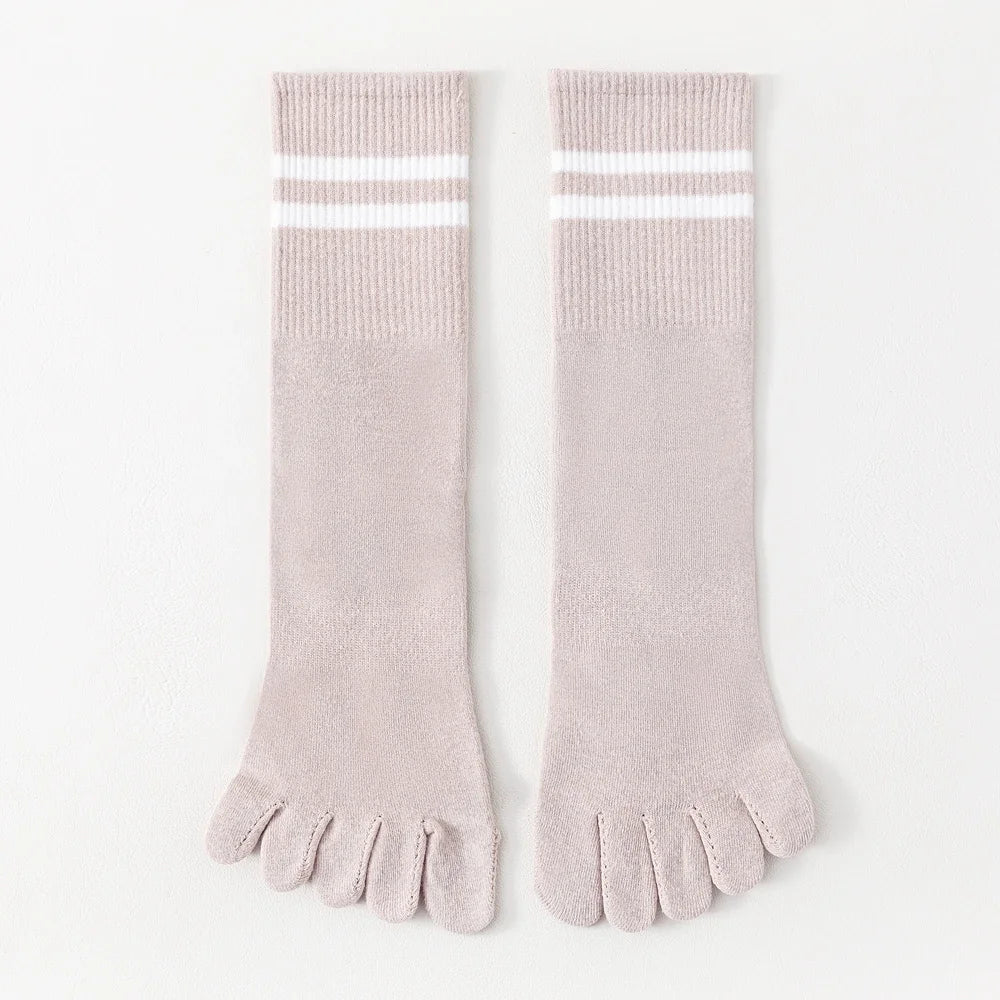 Calcetines de Dedos Altos: Rayados, Talla 35-39 (5 Pares)