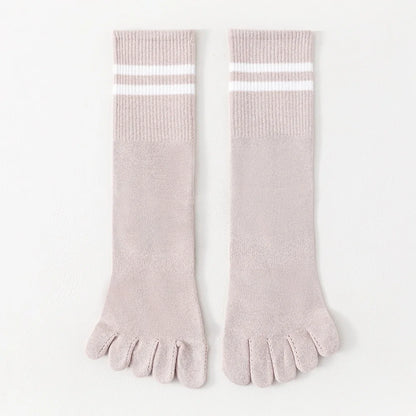 Calcetines de Dedos Altos: Rayados, Talla 35-39 (5 Pares)