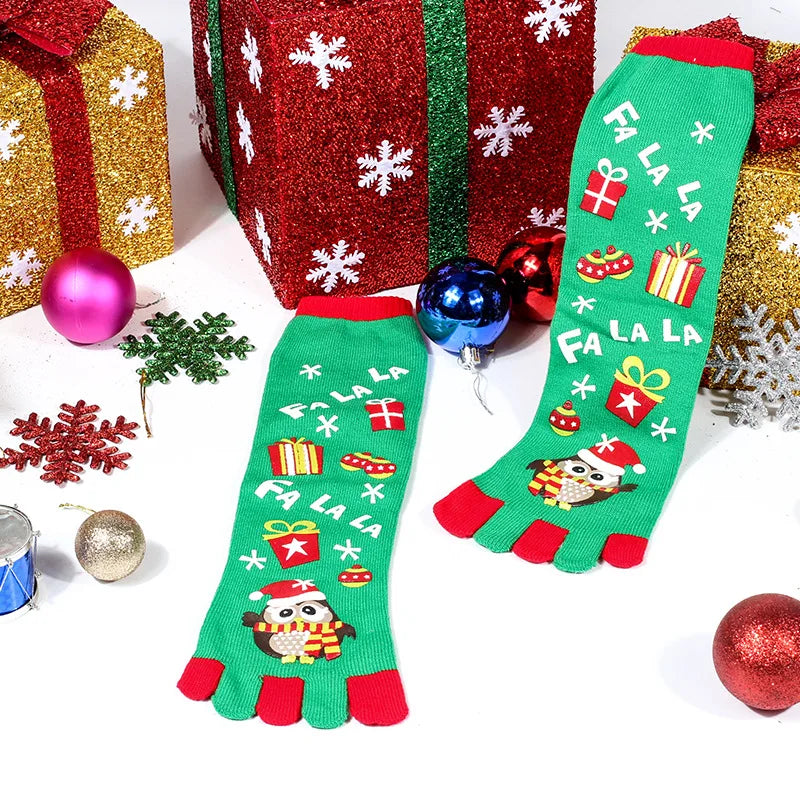 Calcetines de Dedos Altos: Navideños Talla 35-39 (1 Par)