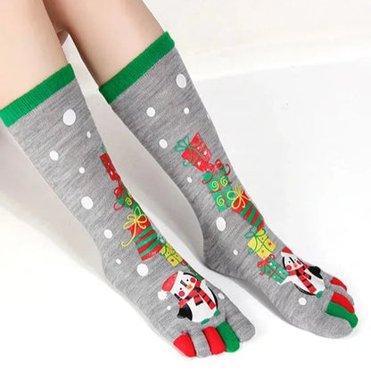 Calcetines de Dedos Altos: Navideños Talla 35-39 (1 Par)