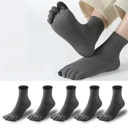 Toe Socks: Medium Height, S38-45 (5 Pairs)