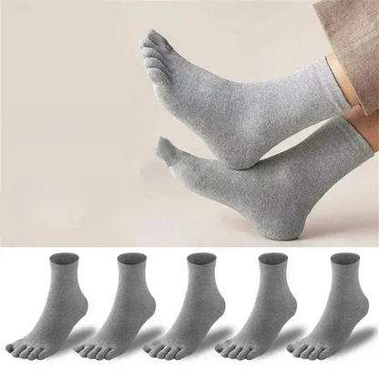 Toe Socks: Medium Height, S38-45 (5 Pairs)