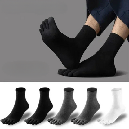 Toe Socks: Medium Height, S38-45 (5 Pairs)